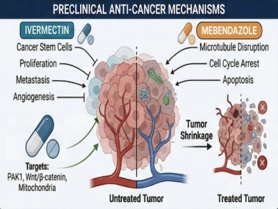 У более 80 % онкологических пациентов, принимавших ивермектин + мебендазол, исчезла болезнь